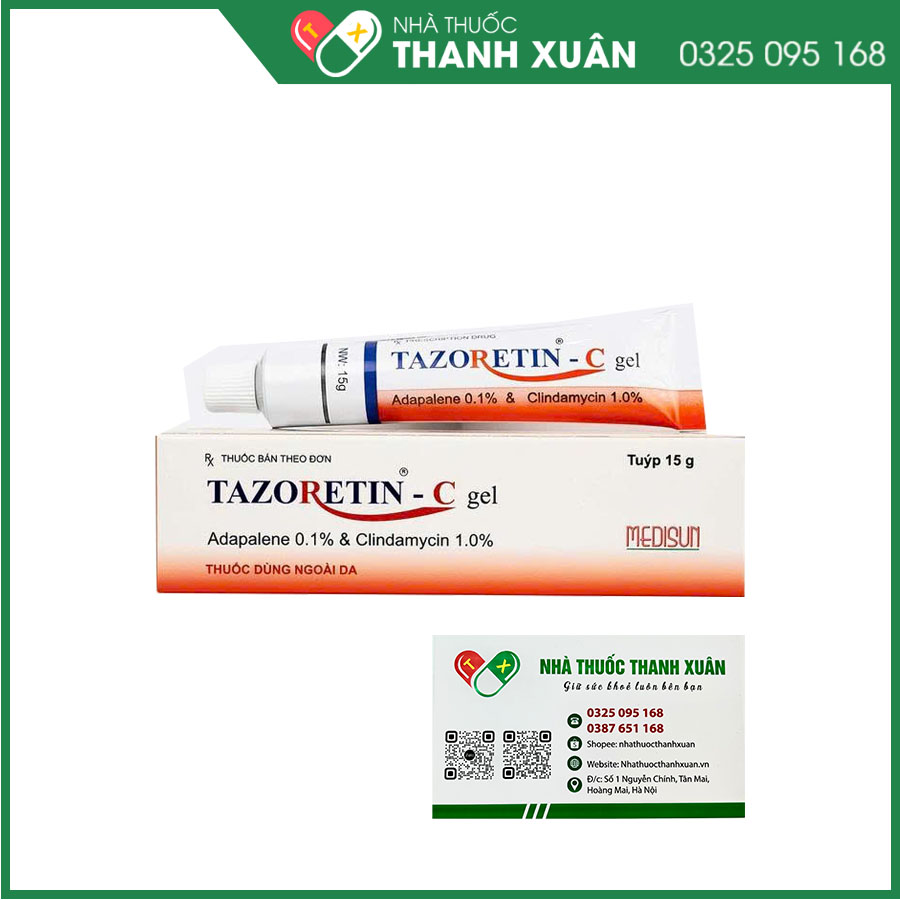 Tazoretin-C thuốc bôi ngoài da điều trị mụn trứng cá